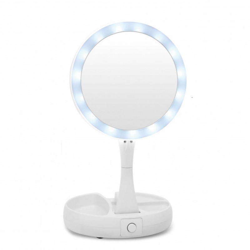 Круглое зеркало с LED -подсветкой MY FOLD AWAY MIRROR